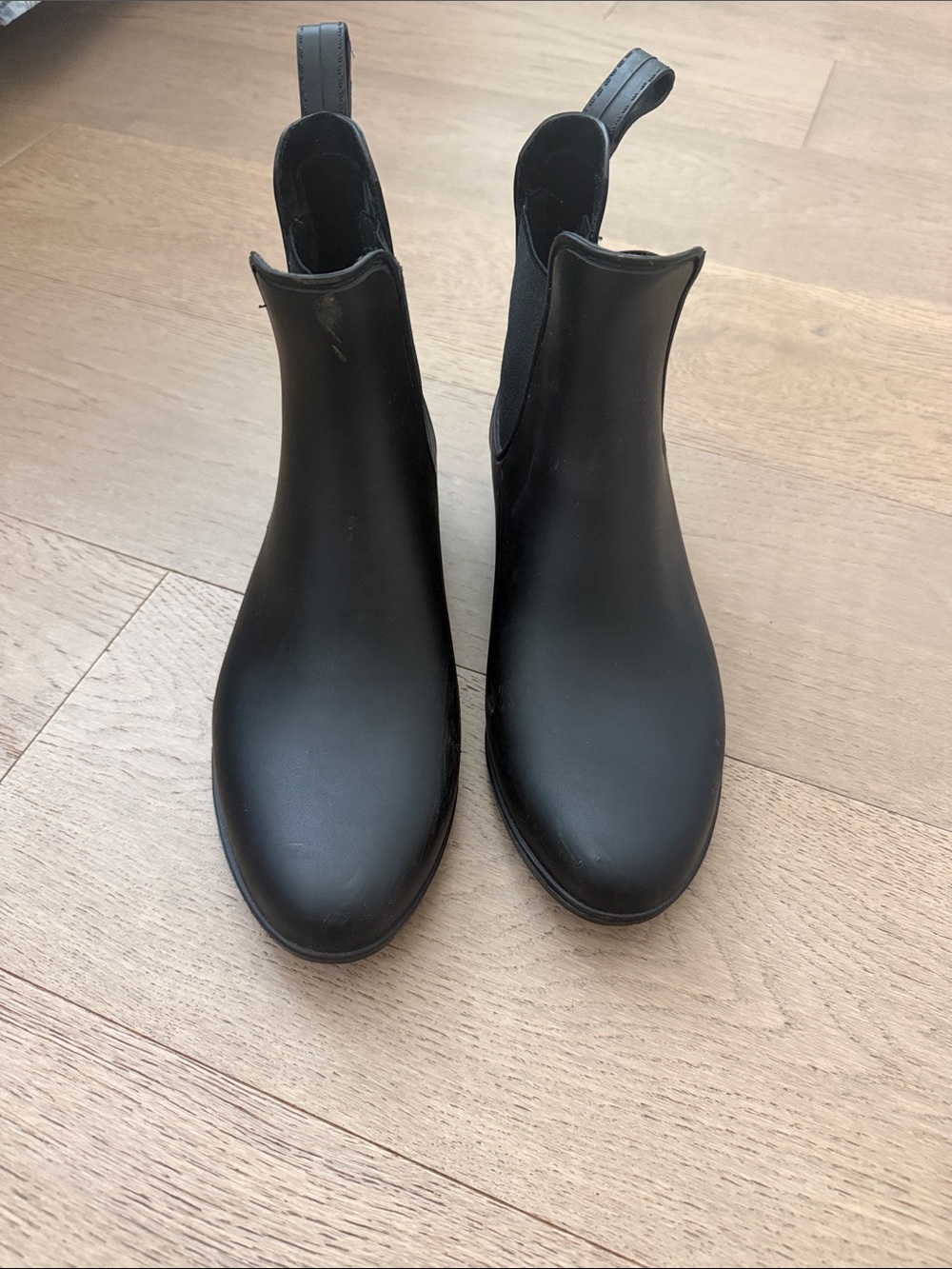 J. Crew Women's Black Chelsea Rain Boots